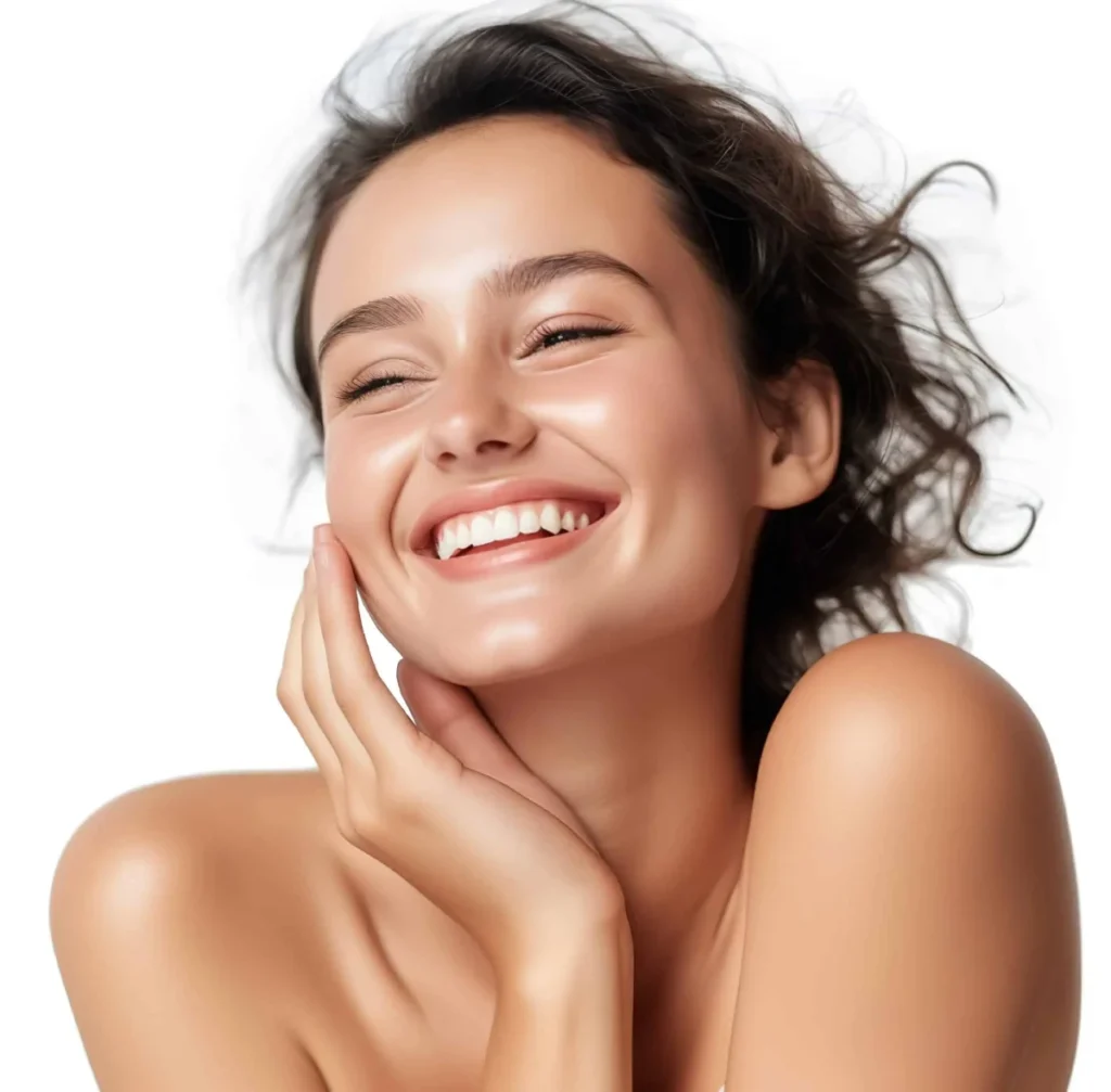 Woman applying facial serum for skin rejuvenation at a Provo, UT aesthetics clinic